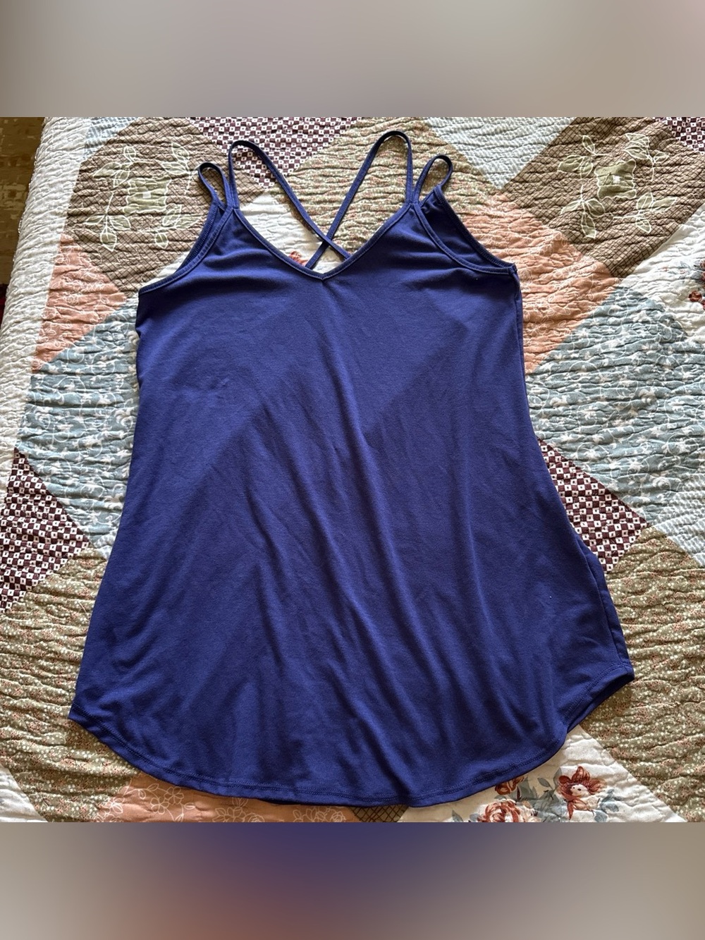 Women’s Navy Strappy V-Neck Tank Top LuLaRoe